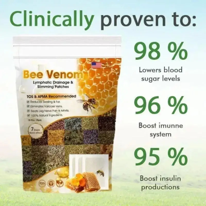 Bee Venom Detoxing Foot Patch, Pack Of 10
